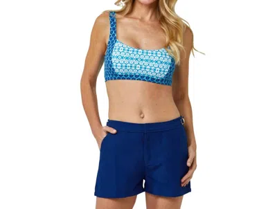 Cabana Life Microfiber Swim Shorts In Navy In Blue