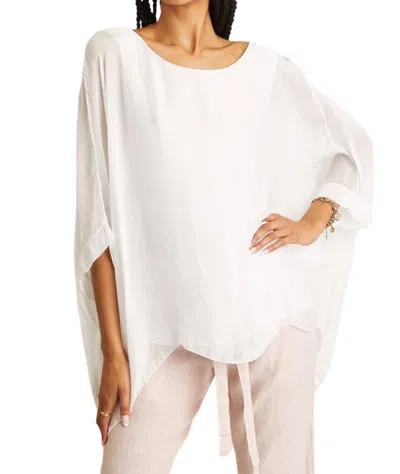 Shop Scandal Italy Amber Silk Top In White