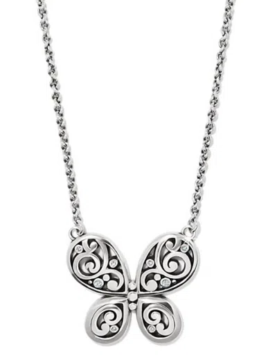Brighton Contempo Butterfly Necklace In Silver In Silver