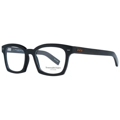 ZEGNA COUTURE BLACK MEN OPTICAL FRAMES 