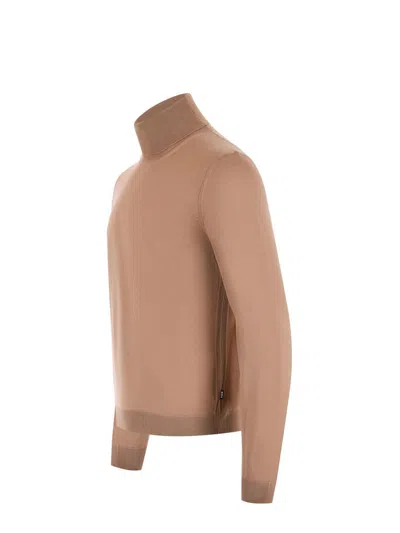Hugo Boss Boss  Sweaters In Brown