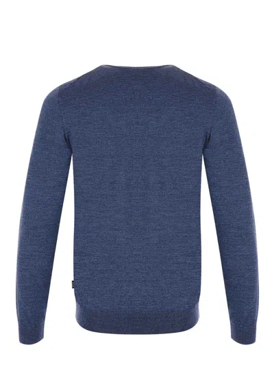 Hugo Boss Boss  Sweaters In Blu Melange