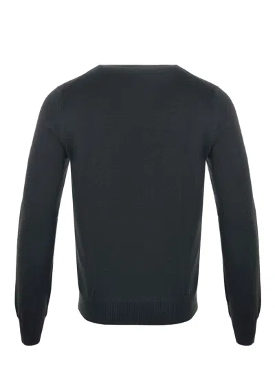 Fay Crew-neck Pullover In Green