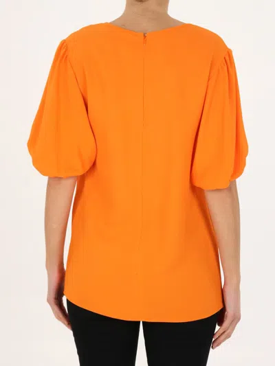 Stella Mccartney Viscose T-shirt In Orange