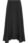 CHLOÉ Ruffled silk-crepe maxi skirt