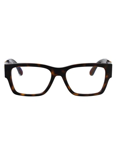 Versace Tortoiseshell-effect Glasses In Brown