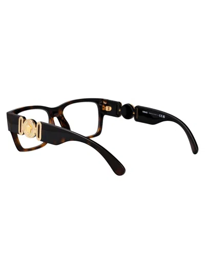 Versace Tortoiseshell-effect Glasses In Brown