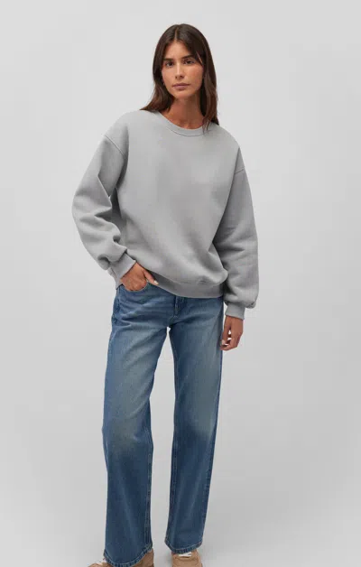 Mavi Drop Shoulder Sweatshirt In Quarry In Grey