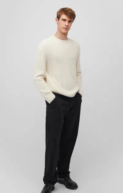 Mavi Fuzzy Sweater In Almond Milk In White