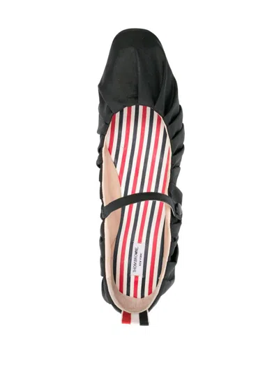 Thom Browne Women's Elegant Calf Leather Ballerinas In Black
