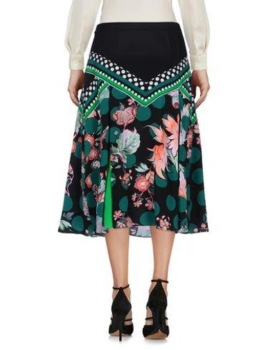 Shop Roberto Cavalli 3/4 Length Skirts In Black