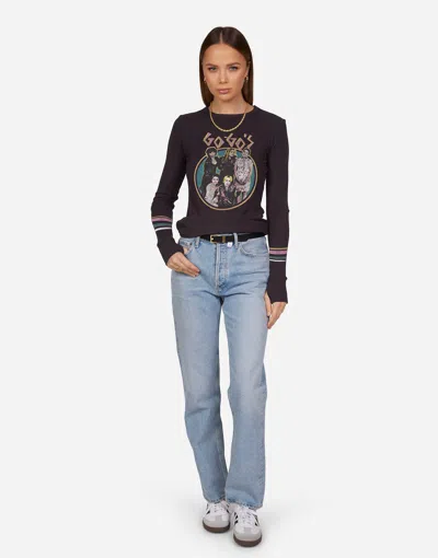 Lauren Moshi Mckinley Vintage Go-go's In Onyx