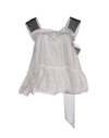 Rochas Silk Top In White