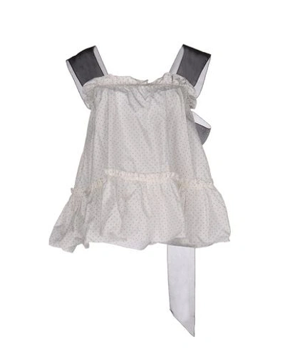 Rochas Silk Top In White