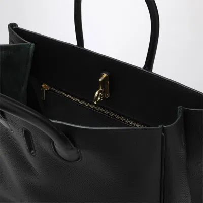 Burberry Medium Rocking Horse Suede Tote Bag In Black