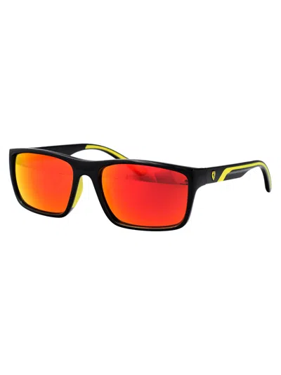 Ferrari Scuderia Black Injected Sunglasses In Black