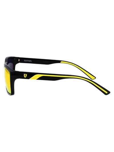 Ferrari Scuderia Black Injected Sunglasses In Black