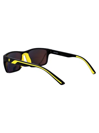 Ferrari Scuderia Black Injected Sunglasses In Black