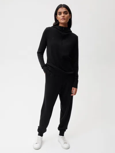 Pangaia Womens Dna Regenerative Merino Wool Track Pants In Black