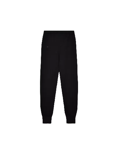 Pangaia Womens Dna Regenerative Merino Wool Track Pants In Black