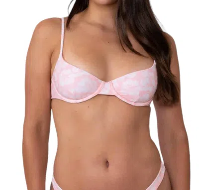 Rusty Sandy Bra Bikini Top In Pink In Pink
