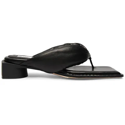 Shop Miista Anais Womens Square Toe Slip On Flip-flops In Black