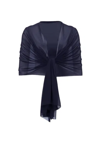 Joseph Ribkoff Wrap Cover-up In Navy In Blue