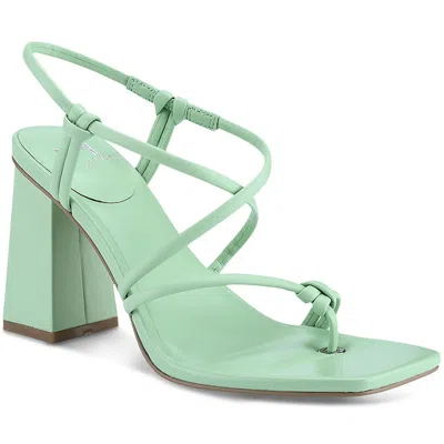Marc Fisher Ltd Giada Womens Leather Slip-on Heels In Green