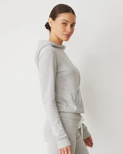 Monrow Softfleece Kangaroo Pullover In Heather Grey