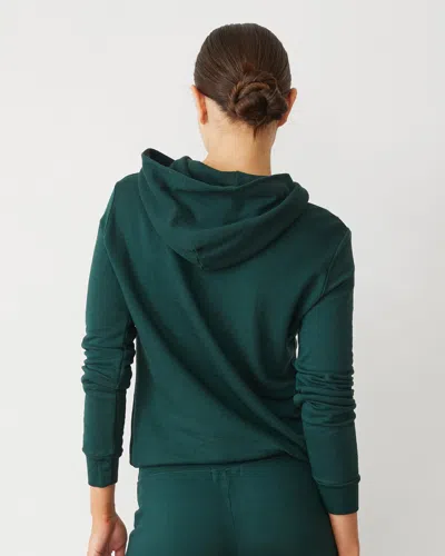 Monrow Softfleece Kangaroo Pullover In Evergreen