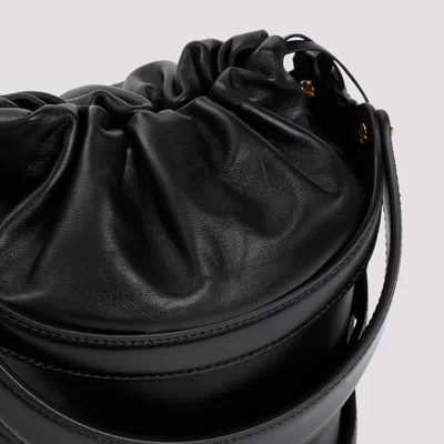Alexander Mcqueen Black Leather The Rise Bucket Bag