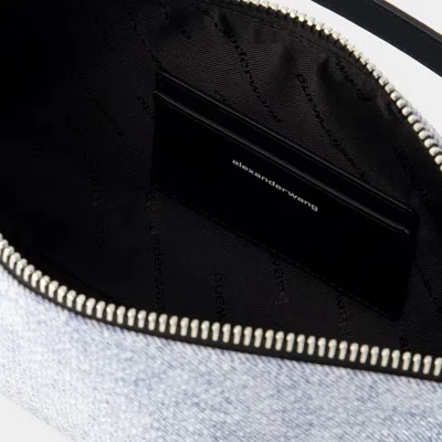 Alexander Wang Stylish Navy Flex Handbag For Women From Ss24 Collection