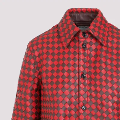 Bottega Veneta Two-tone Intrecciato Leather Shirt