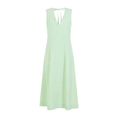 Bottega Veneta V-neck A-line Midi Dress