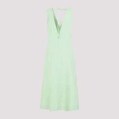 Bottega Veneta V-neck A-line Midi Dress