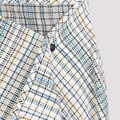 Bottega Veneta Women's Cotton Check Skirt | Size 40 | 782386v3g70