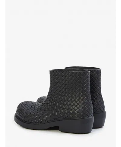 Bottega Veneta Biodegradable Woven Block Heel Ankle Boots
