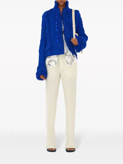 Burberry Tapered-leg Canvas Trousers