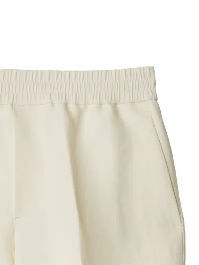 Burberry Tapered-leg Canvas Trousers
