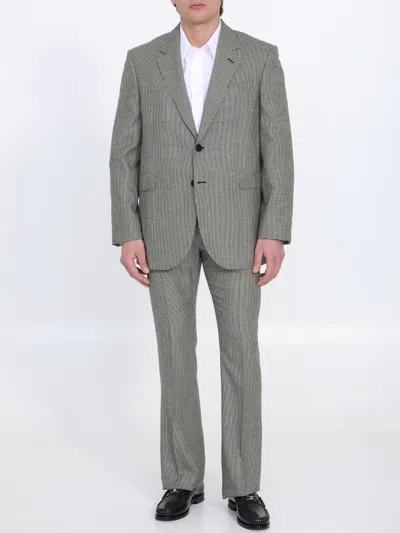Celine Luxury Houndstooth Wool-cashmere Jacket