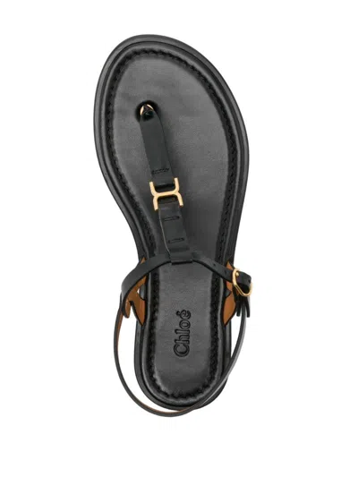 Chloé Marcie Flat Leather Sandals