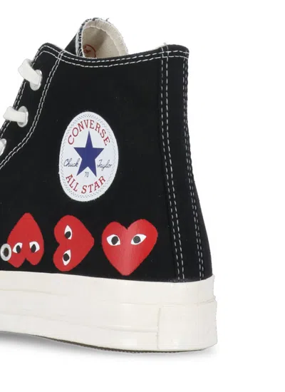 Comme Des Garçons Play Black Converse Edition Chuck 70 Multi Heart Sneakers