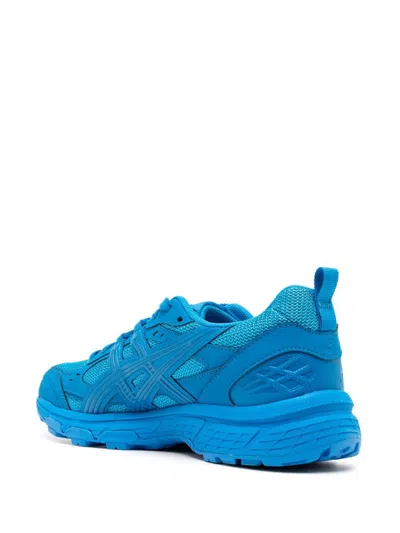 Comme Des Garçons Shirt Mens Sneakers X Asics Royal Blue Mesh And Leather Asics Gel Nunobiki Sneaker