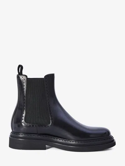 Dolce & Gabbana Brushed Leather Chelsea Boots
