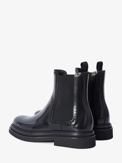 Dolce & Gabbana Brushed Leather Chelsea Boots