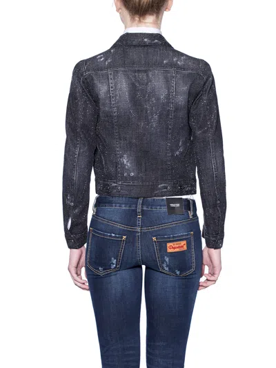 Dsquared2 Studded Mini Jacket With Button Fastening