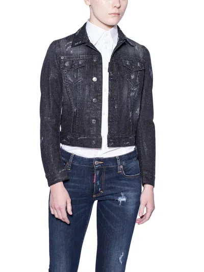 Dsquared2 Studded Mini Jacket With Button Fastening