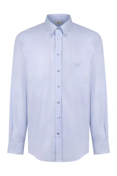 Etro Men's Button-down Collar Cotton Shirt