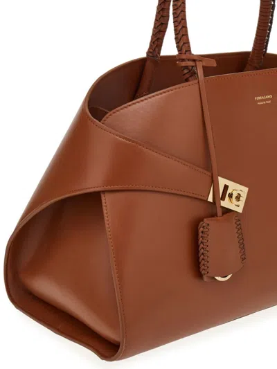 Ferragamo Mini Leather Hook Handbag