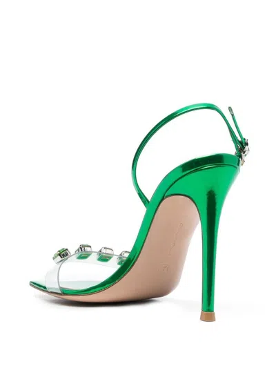 Gianvito Rossi Ribbon Candy Crystal-embellished Pvc Sandals